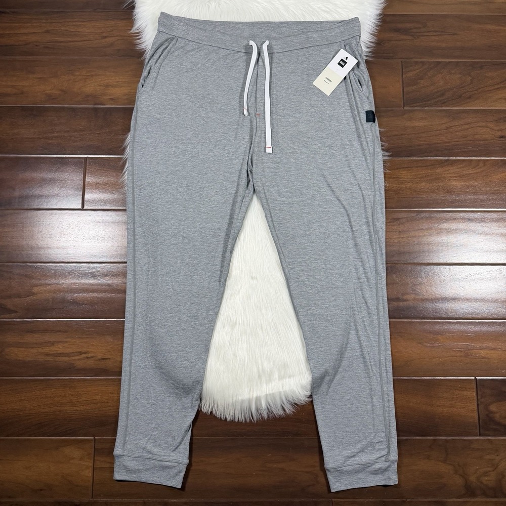 Saxx Men's Size XL Gray Super Soft Modal Snooze Sleep Lounge Jogger Pants
